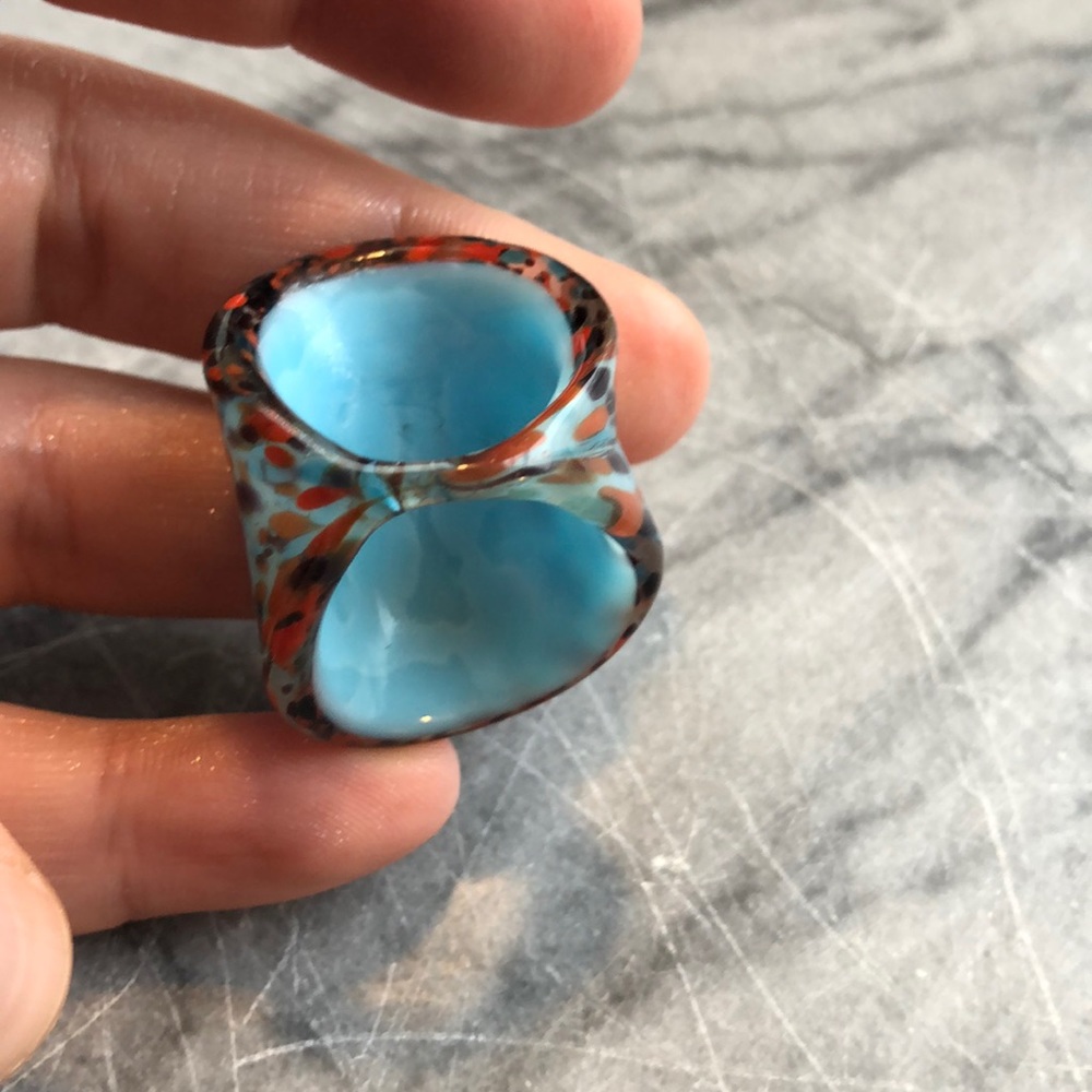 Multi-Colored Glass Ring - image 3